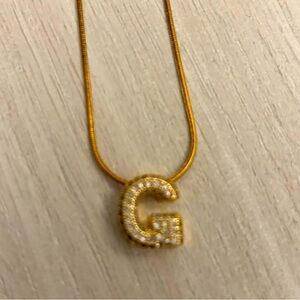 🎊3 for $25 🌹 G Necklace Gold Stainless Steel